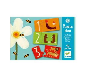 Djeco Puzzel duo nummer Djeco Puzzel duo nummer