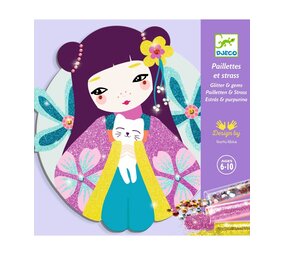 Djeco Schilderij met diamantjes en glitters Onnanoko Djeco Schilderij met diamantjes en glitters Onnanoko