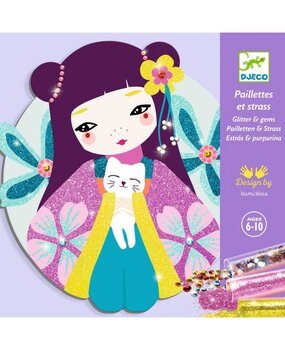 Djeco Schilderij met diamantjes en glitters Onnanoko Djeco Schilderij met diamantjes en glitters Onnanoko