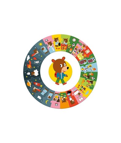 Djeco Reuzen puzzel de dag ( 24 stukjes) Djeco Reuzen puzzel de dag ( 24 stukjes)