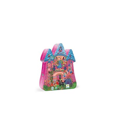 Djeco Silhouet puzzel het feeën kasteel ( 54 stukjes) Djeco Silhouet puzzel het feeën kasteel ( 54 stukjes)