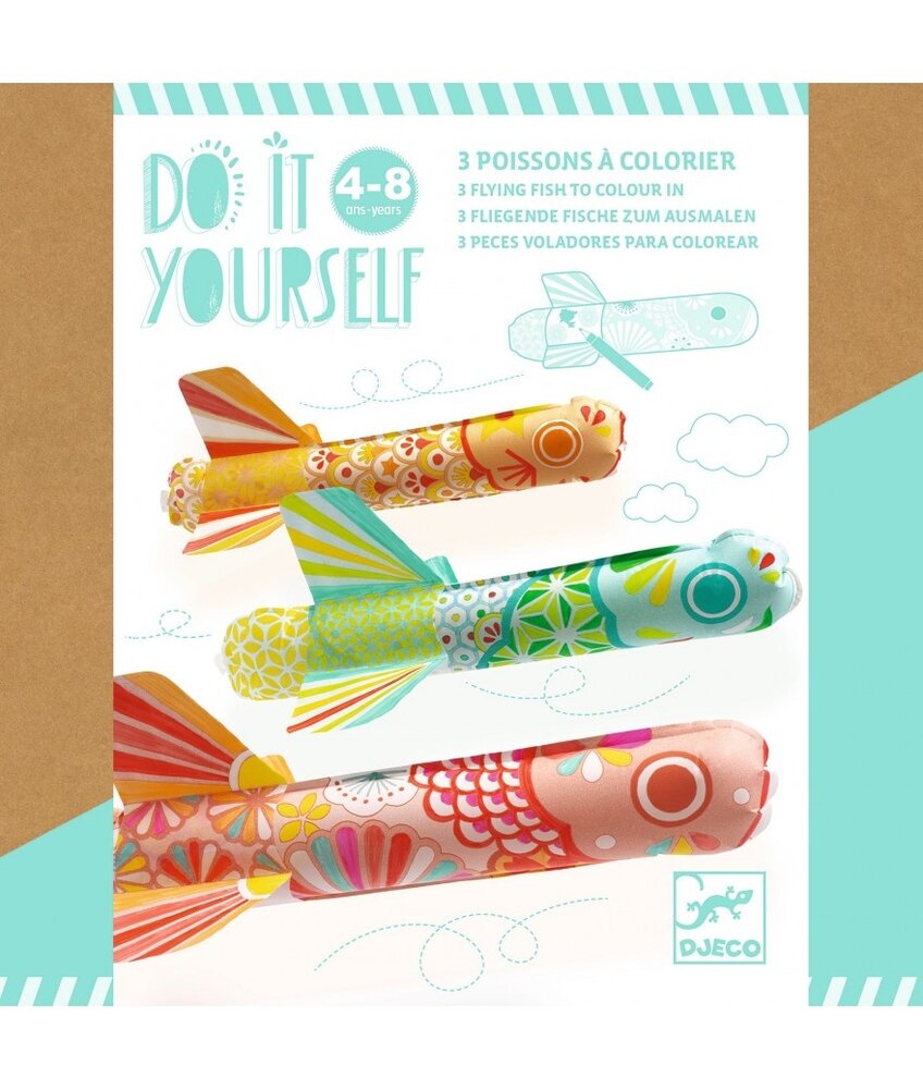 Djeco Knutselset  Vliegende Vissen Djeco Knutselset  Vliegende Vissen
