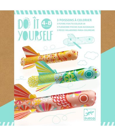 Djeco Knutselset  Vliegende Vissen Djeco Knutselset  Vliegende Vissen