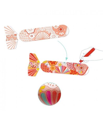 Djeco Knutselset  Vliegende Vissen Djeco Knutselset  Vliegende Vissen