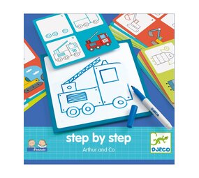 Djeco Tekenkaarten step by step Arthur Djeco Tekenkaarten step by step Arthur