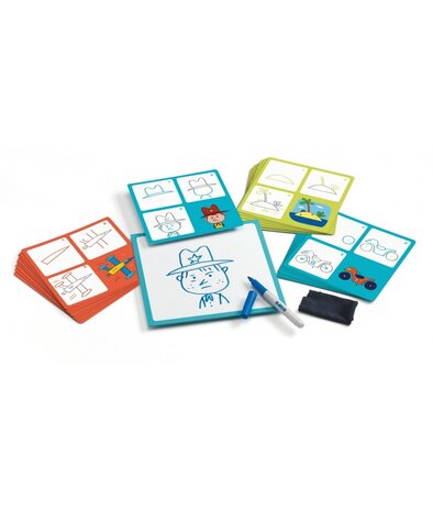 Djeco Tekenkaarten step by step Arthur Djeco Tekenkaarten step by step Arthur