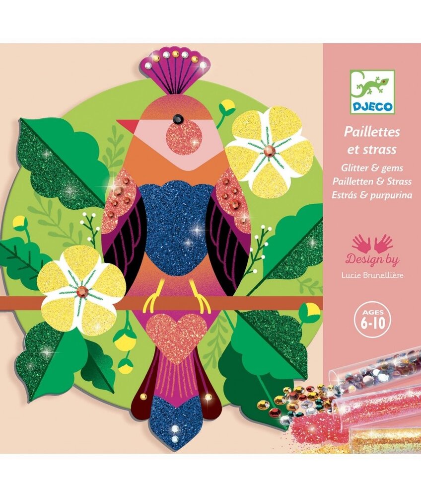 Djeco Glitter Schilderij Paradisio Djeco Glitter Schilderij Paradisio