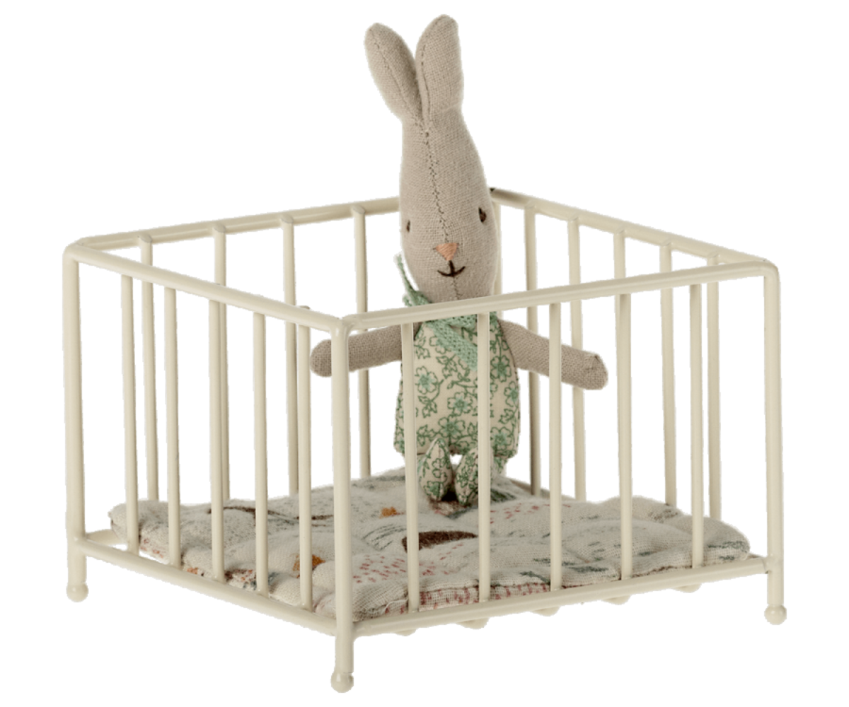 Maileg Miniatuur Box Playpen Off White Maileg Miniatuur Box Playpen Off White