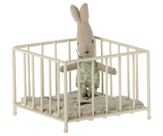 Maileg Miniatuur Box Playpen Off White Maileg Miniatuur Box Playpen Off White