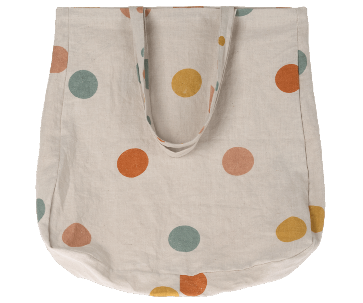 Maileg Tote Bag Multi Dots Large Maileg Tote Bag Multi Dots Large