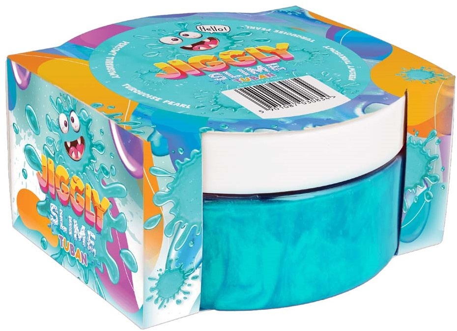 Jiggly Slime Pearl Turquoise 200 gram afbeelding