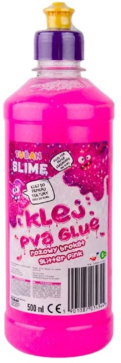 Glitterlijm roze  500 ml afbeelding