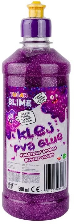 Glitterlijm paars 500 ml afbeelding