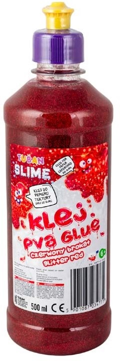 Glitterlijm rood 500 ml afbeelding