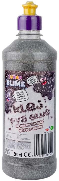 Glitterlijm zilver 500 ml afbeelding