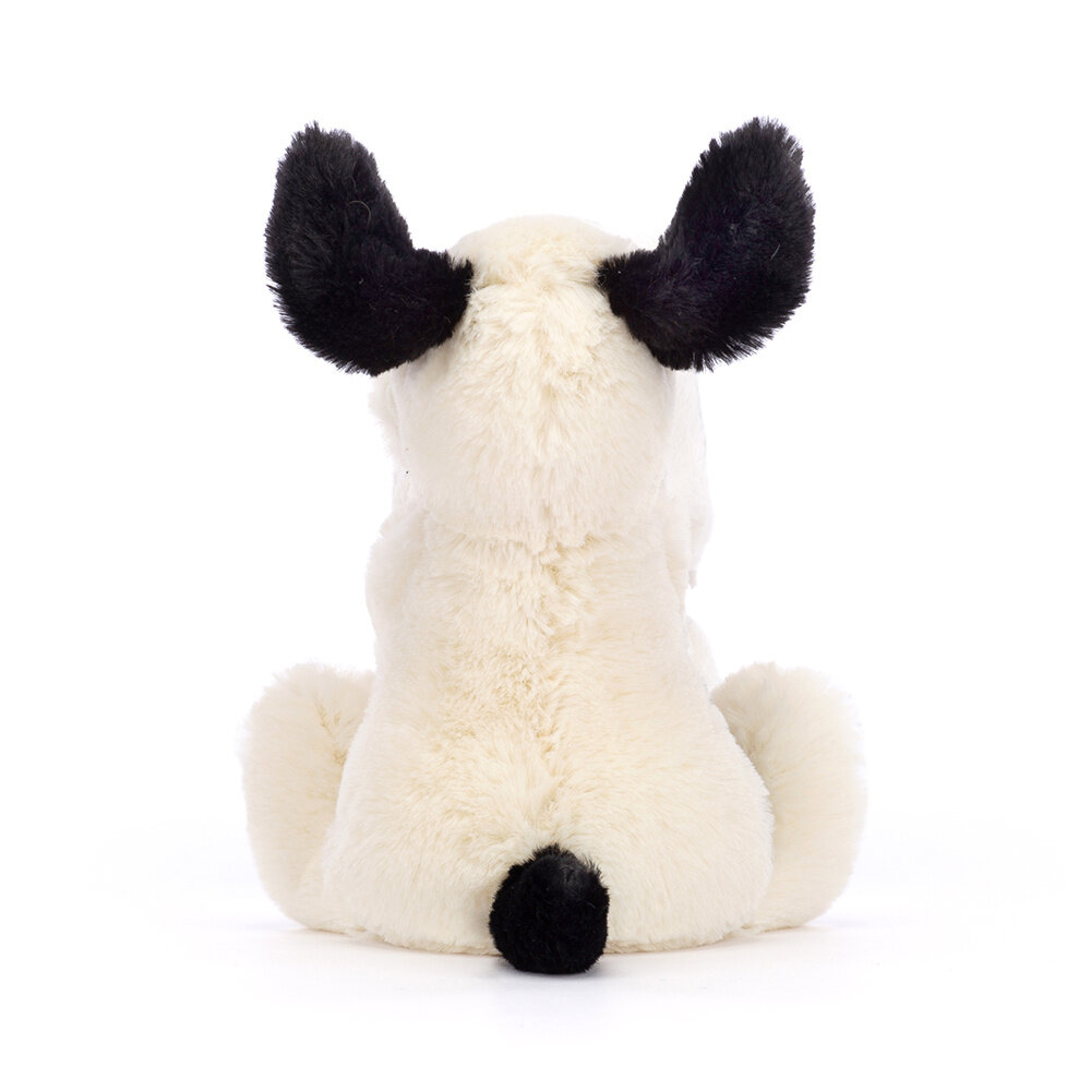 Jellycat Bashful Black & Cream Puppy Soother Knuffeldoek Jellycat Bashful Black & Cream Puppy Soother Knuffeldoek