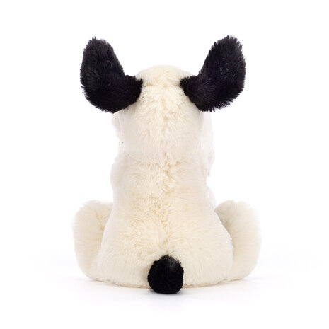 Jellycat Bashful Black & Cream Puppy Soother Knuffeldoek Jellycat Bashful Black & Cream Puppy Soother Knuffeldoek