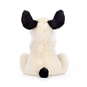 Jellycat Bashful Black & Cream Puppy Soother Knuffeldoek Jellycat Bashful Black & Cream Puppy Soother Knuffeldoek