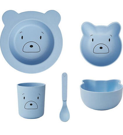 Liewood Joana Baby servies set Mr bear Sky Blue Liewood Joana Baby servies set Mr bear Sky Blue
