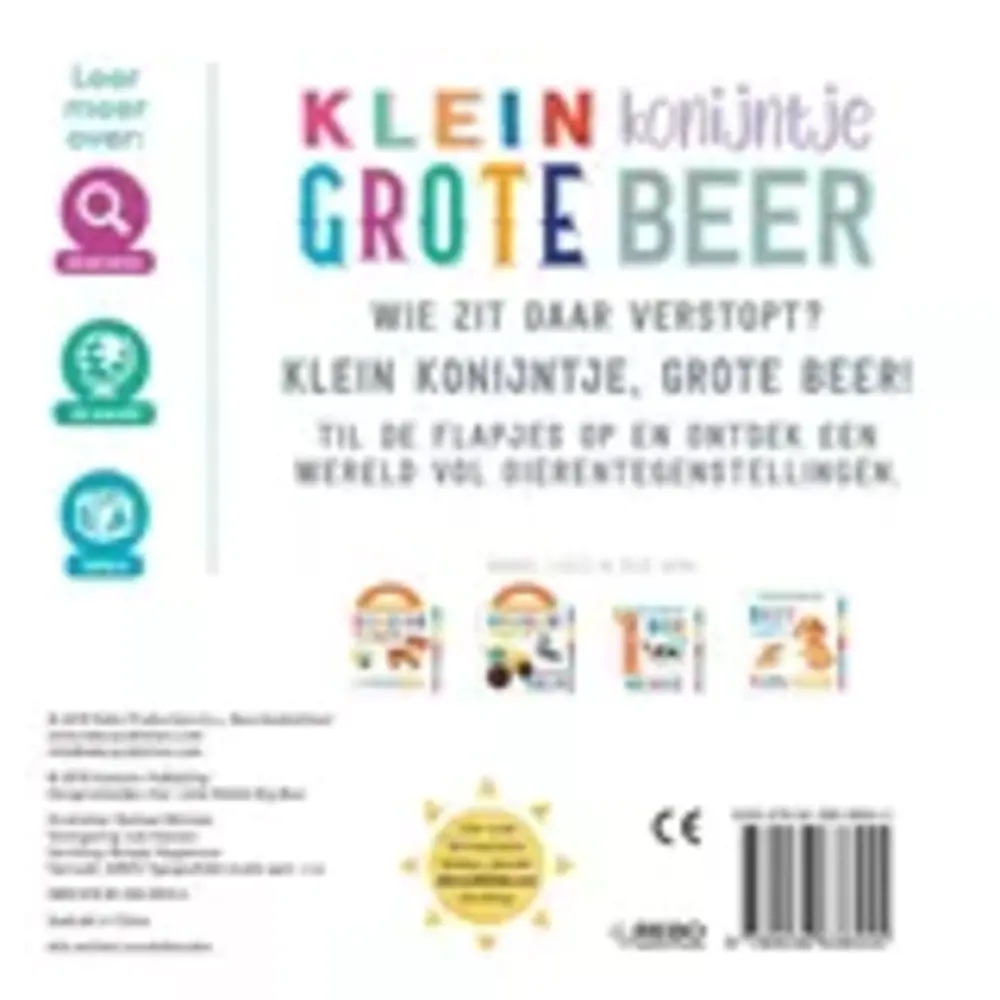 Klein konijntje, grote beer Klein konijntje, grote beer