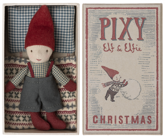 Maileg Pixy Elf in Luciferdoosje Maileg Pixy Elf in Luciferdoosje