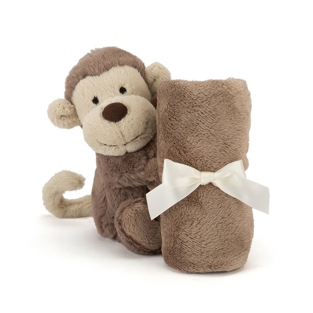 Jellycat Bashful Monkey Soother Knuffeldoek Jellycat Bashful Monkey Soother Knuffeldoek