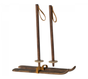 Maileg Set Ski's met Skistokken Grote Broer en Grote Zus Maileg Set Ski's met Skistokken Grote Broer en Grote Zus