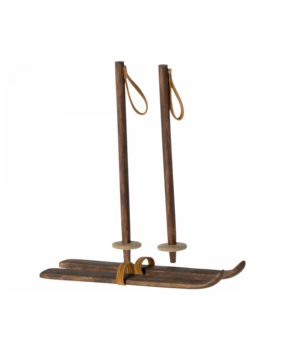Maileg Set Ski's met Skistokken Grote Broer en Grote Zus Maileg Set Ski's met Skistokken Grote Broer en Grote Zus