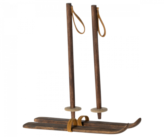 Maileg Set Ski's met Skistokken Grote Broer en Grote Zus Maileg Set Ski's met Skistokken Grote Broer en Grote Zus