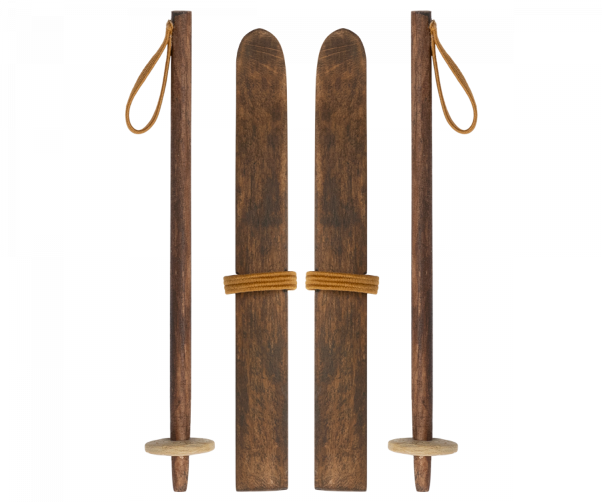 Maileg Set Ski's met Skistokken Grote Broer en Grote Zus Maileg Set Ski's met Skistokken Grote Broer en Grote Zus
