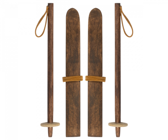 Maileg Set Ski's met Skistokken Grote Broer en Grote Zus Maileg Set Ski's met Skistokken Grote Broer en Grote Zus