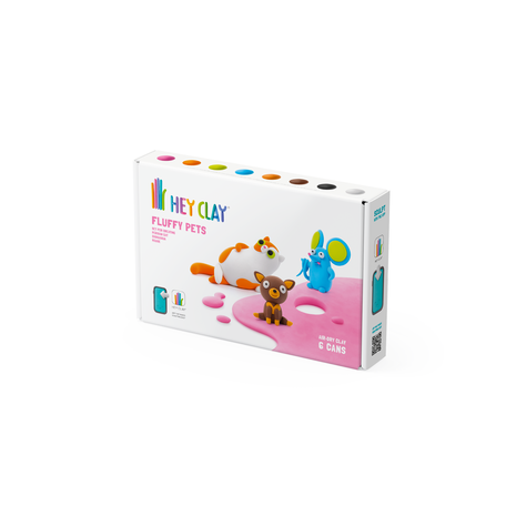 Hey Clay Interactieve Boetseerklei Fluffy Pets (6 kleuren) Hey Clay Interactieve Boetseerklei Fluffy Pets (6 kleuren)