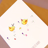 Juulz Illustrations Geboortekaart Kuikens Hallo Baby Juulz Illustrations Geboortekaart Kuikens Hallo Baby