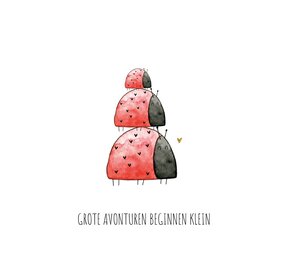 Juulz Illustrations Geboortekaart Grote avonturen beginnen klein Juulz Illustrations Geboortekaart Grote avonturen beginnen klein