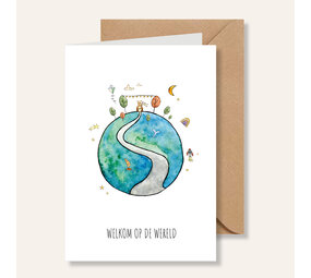 Juulz Illustrations Geboortekaart Welkom op de wereld Juulz Illustrations Geboortekaart Welkom op de wereld