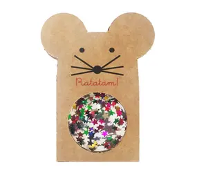 Ratatam Glitter Mouse Stuiterbal starry Ratatam Glitter Mouse Stuiterbal starry