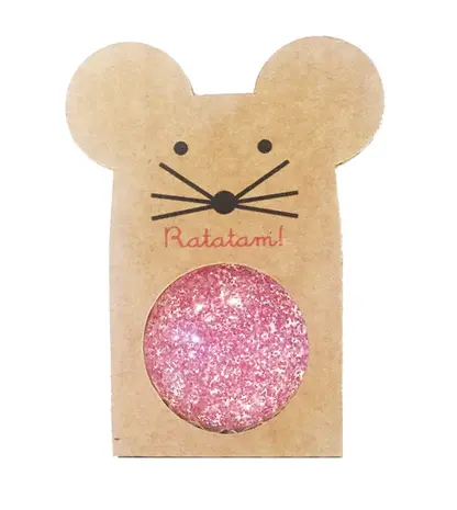 Ratatam Glitter Mouse Stuiterbal pink Ratatam Glitter Mouse Stuiterbal pink
