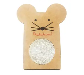 Ratatam Glitter Mouse Stuiterbal silver Ratatam Glitter Mouse Stuiterbal silver