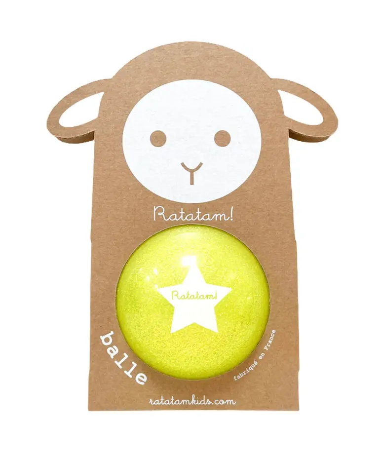 Ratatam Sheep Baby Glitter Ball - Blue