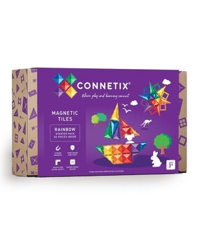 Connetix Magnetische Tegels Rainbow Starter Pack 60 stuks Connetix Magnetische Tegels Rainbow Starter Pack 60 stuks