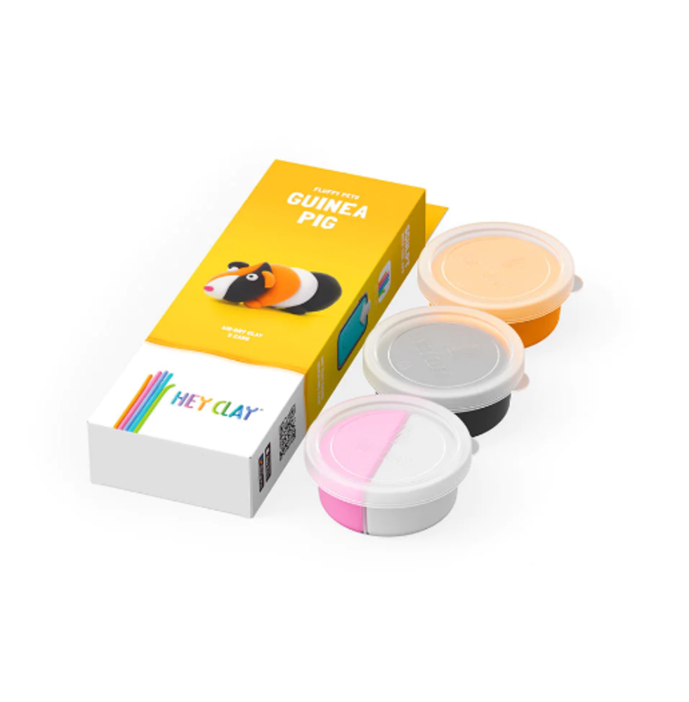 Hey Clay Interactieve Boetseerklei Cavia (3 kleuren) Hey Clay Interactieve Boetseerklei Cavia (3 kleuren)