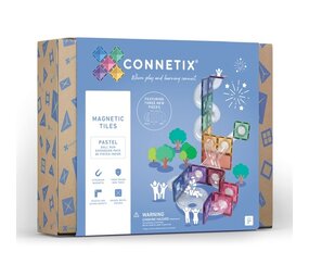 Connetix Magnetische Tegels Pastel Knikkerbaan 80 stuks Connetix Magnetische Tegels Pastel Knikkerbaan 80 stuks