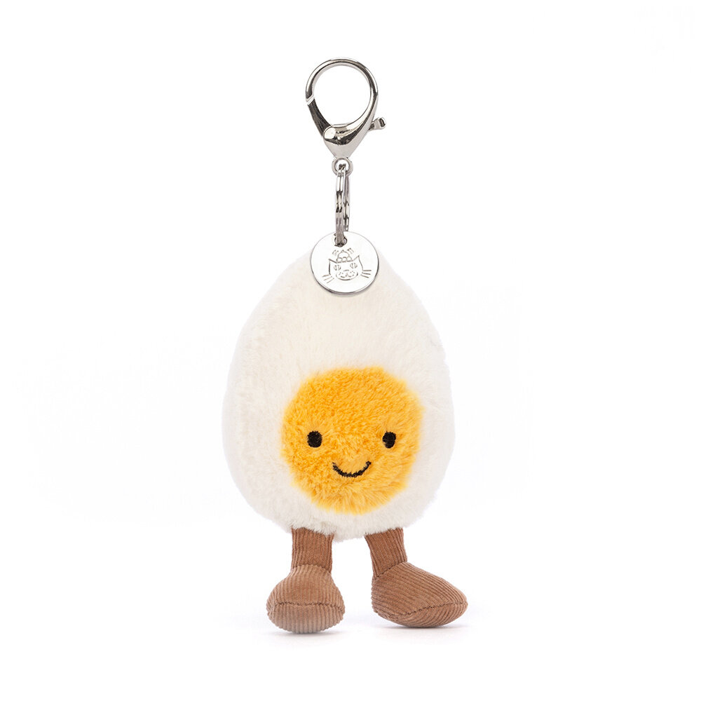 Jellycat Sleutelhanger Amuseable Happy Boiled Egg Bag Charm Jellycat Sleutelhanger Amuseable Happy Boiled Egg Bag Charm