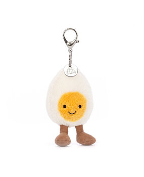 Jellycat Sleutelhanger Amuseable Happy Boiled Egg Bag Charm Jellycat Sleutelhanger Amuseable Happy Boiled Egg Bag Charm