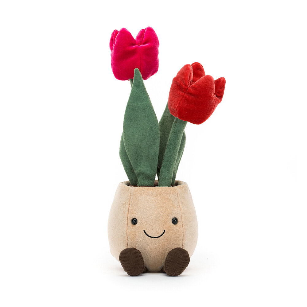 Jellycat Amuseable Tulip Pot Jellycat Amuseable Tulip Pot