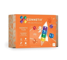 Connetix Magnetische Tegels Rainbow Vierkanten 42 stuks Connetix Magnetische Tegels Rainbow Vierkanten 42 stuks