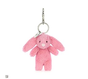 Jellycat Sleutelhanger Bashful Bunny Pink Bag Charm Jellycat Sleutelhanger Bashful Bunny Pink Bag Charm