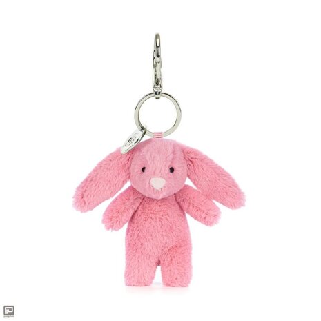Jellycat Sleutelhanger Bashful Bunny Pink Bag Charm Jellycat Sleutelhanger Bashful Bunny Pink Bag Charm