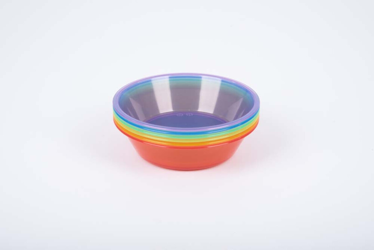 TickiT Transparante kleuren sorteerschalen TickiT Transparante kleuren sorteerschalen