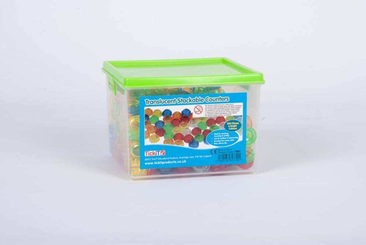 TickiT Transparante stapelbare telstenen TickiT Transparante stapelbare telstenen